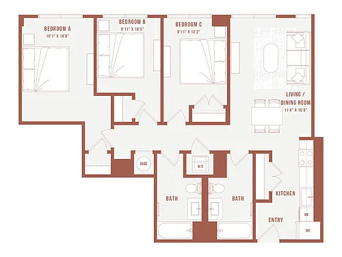 Floor plan Colette Co-Living G2