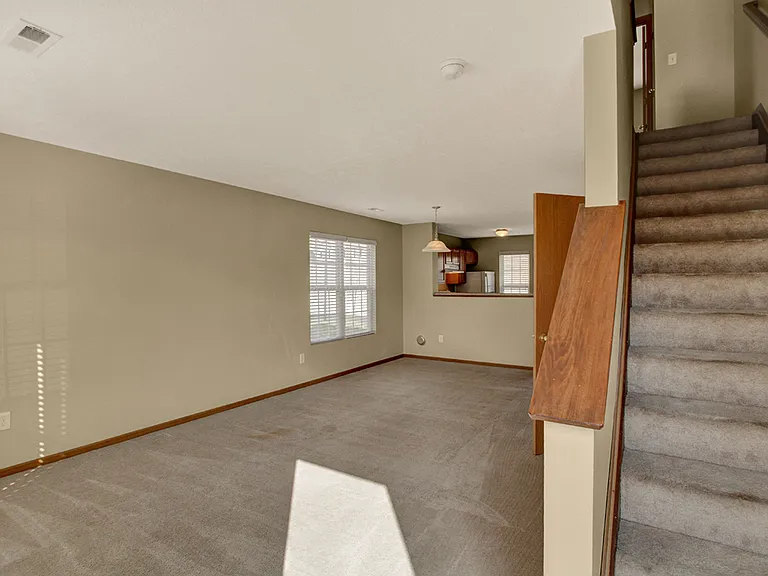 Townhome Living Room and Dining Area