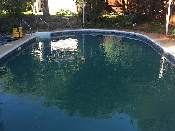 New pool liner and pump