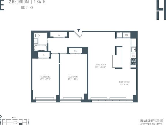 2nd image of 160 W 97th St APT 2E