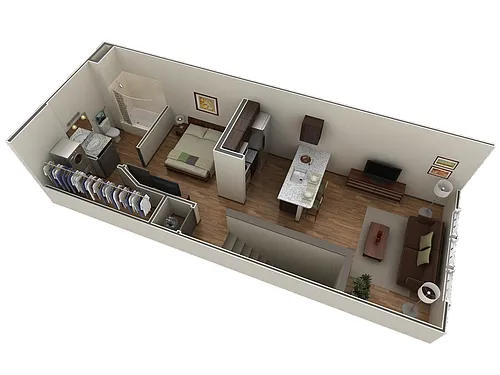 Floor plan Studio Grand Overlook
