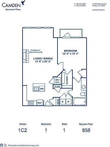 Floor plan 1C2