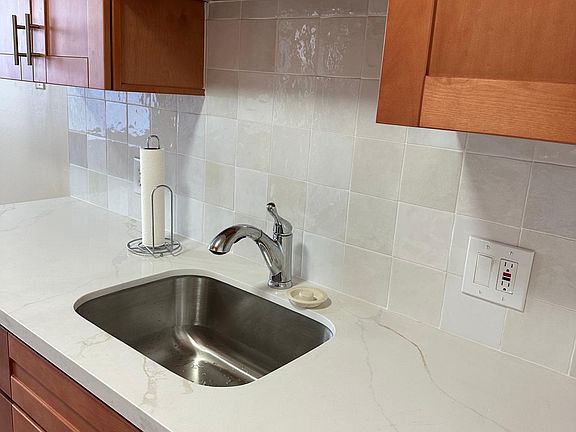 NEW stainless steel sink and pull out faucet.