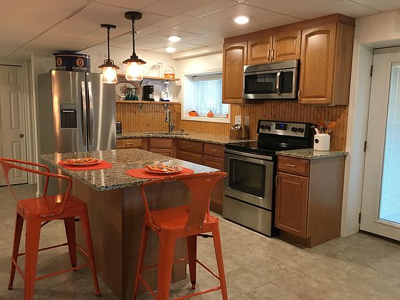 Kitchen in walkout basement