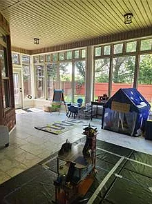 Enclosed sunroom