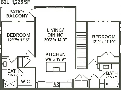 Floor plan B2U