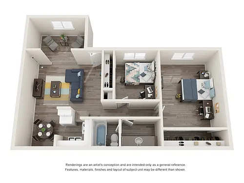 Floor plan 2x1 Den