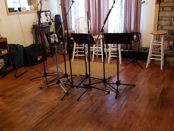 Dining area as music room