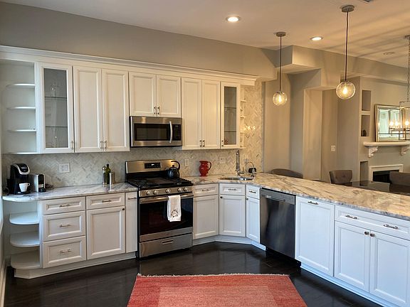 Very large open fully equipped kitchen.