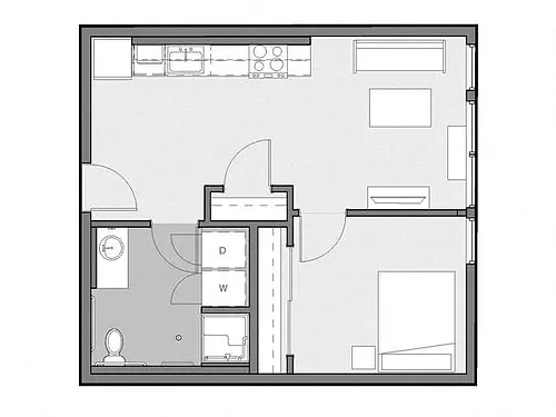 Floor plan Juniper (ADA)