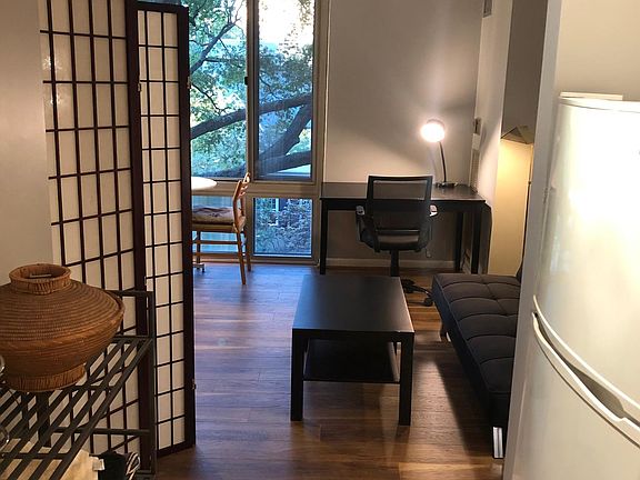 Main room - floor to ceiling windows, new floors