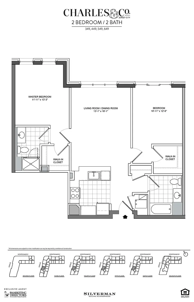 Floor plan Two Bedroom 49 Line