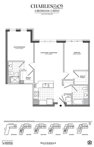 Floor plan Two Bedroom 49 Line