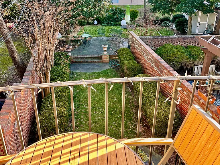 Back yard from balcony.