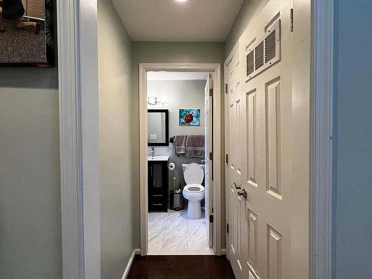 Laundry Room (double doors on right) and 2nd Upstairs Full Bath