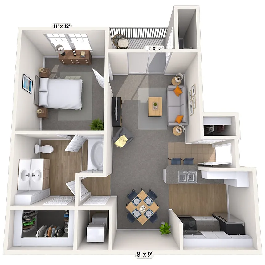 Floor plan Chelsea 1A