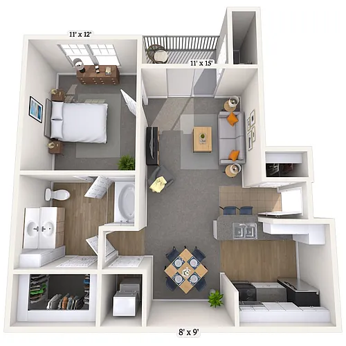 Floor plan Chelsea 1A