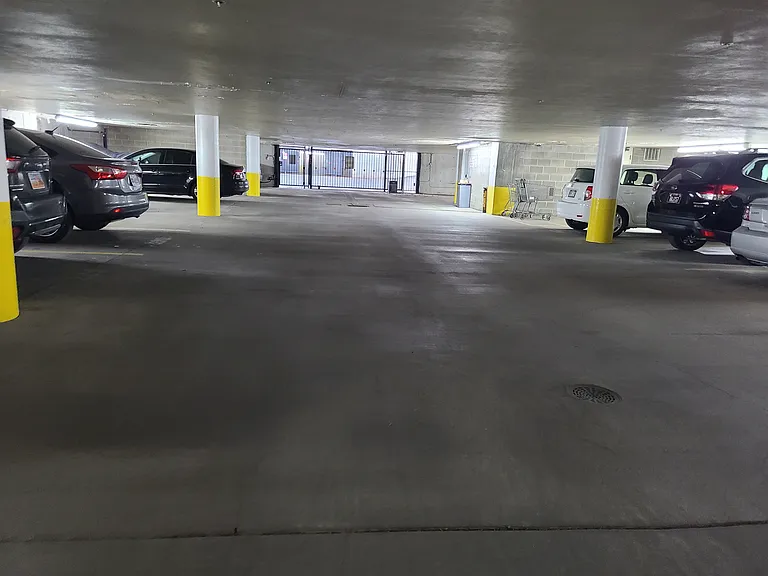 Garage space private and secure parking garage and space.