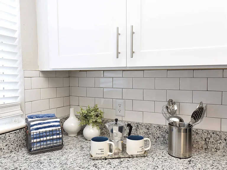 Modern Cabinetry + Backsplash