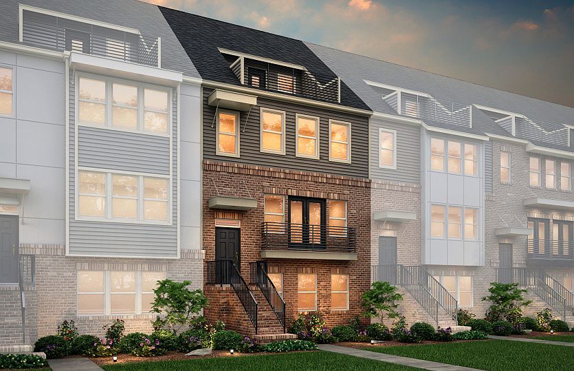 Dickenson Exterior 45 features Brick, Siding, Balcony and Terrace