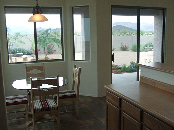 Kitchen out into back yard