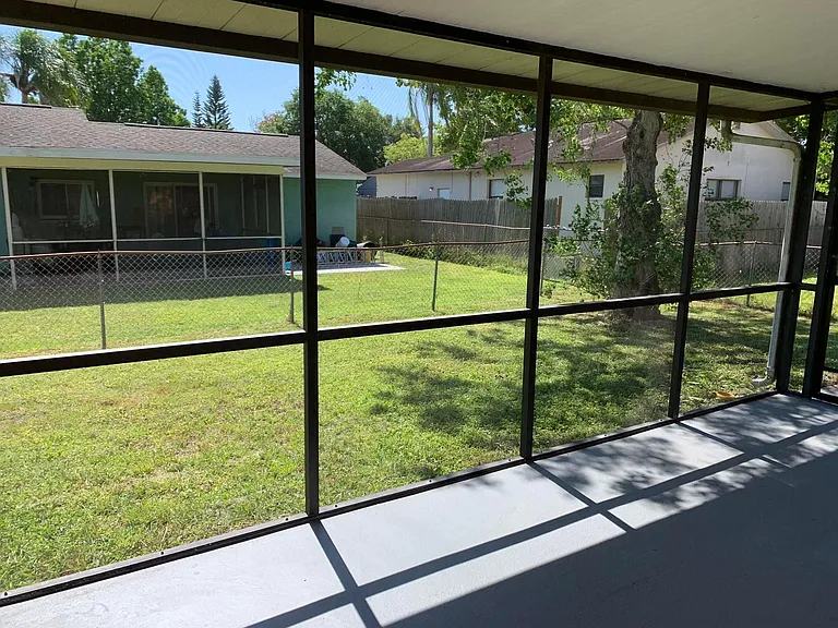 Large Screen in Patio