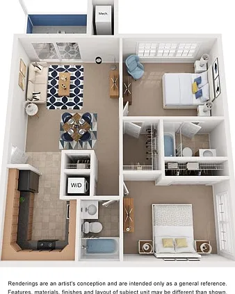 Oak | Two Bedroom Oak | Two Bedroom