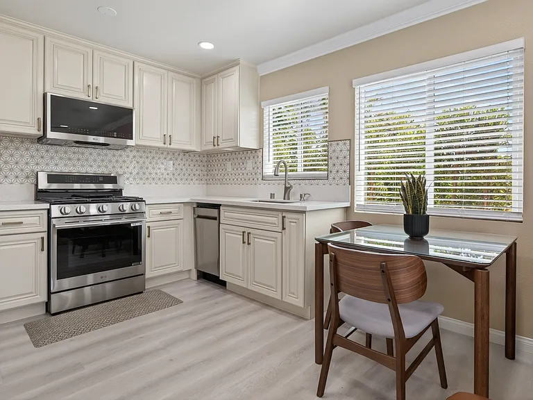 Kitchen and dining area