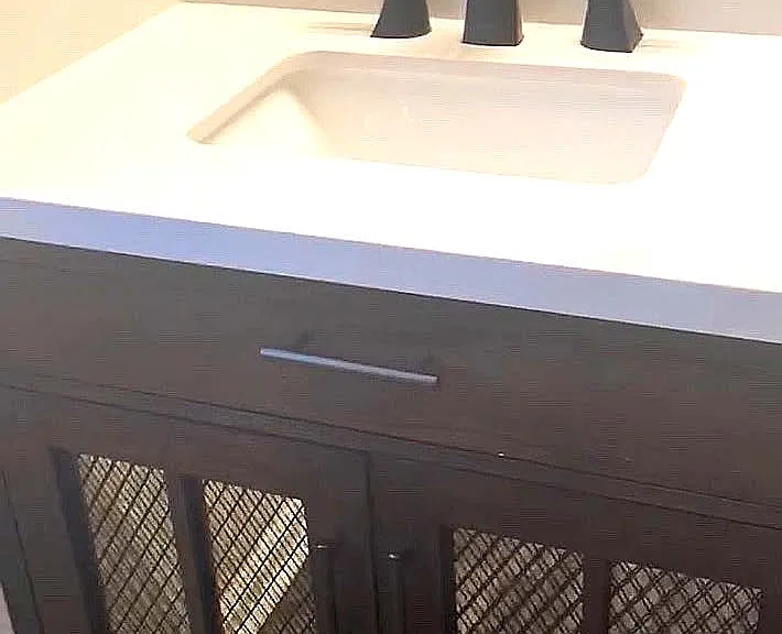 Master bath double sink