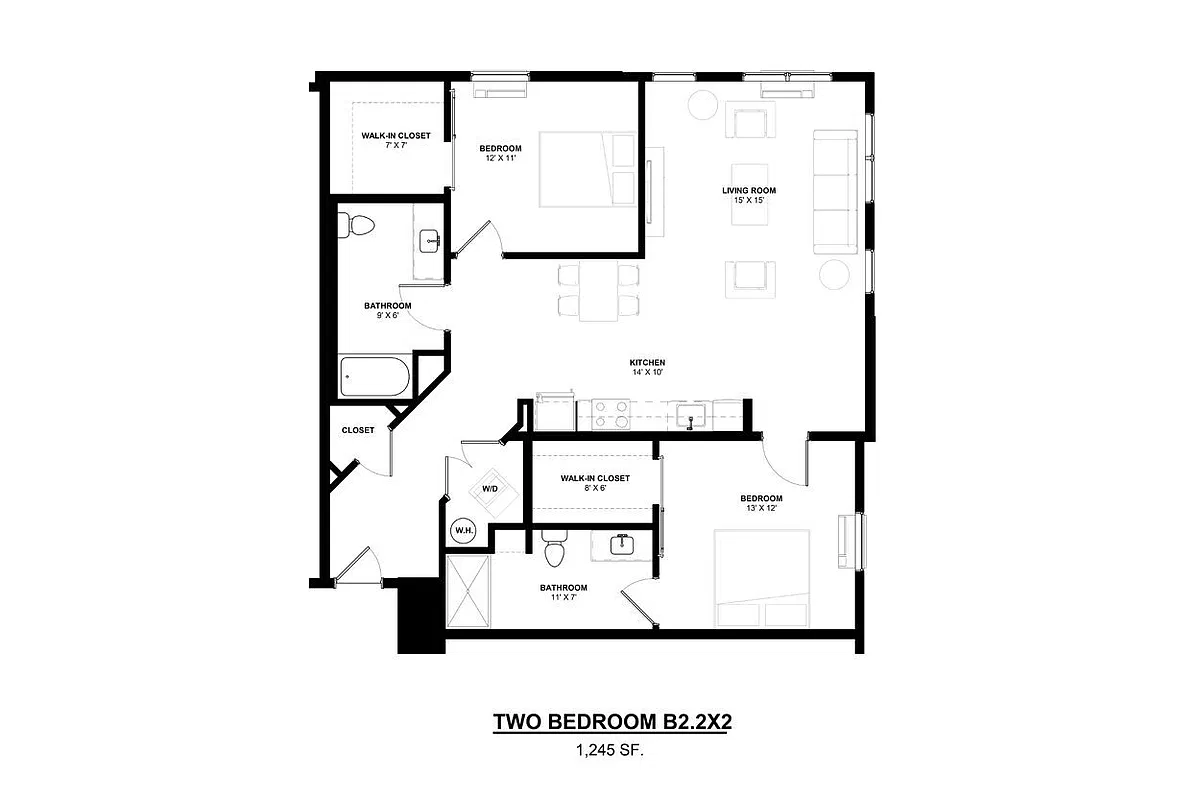 Floor plan B22X2