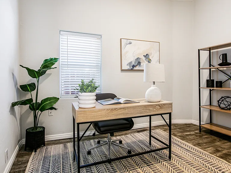 Main floor bedroom (would be best as an office or kids room)