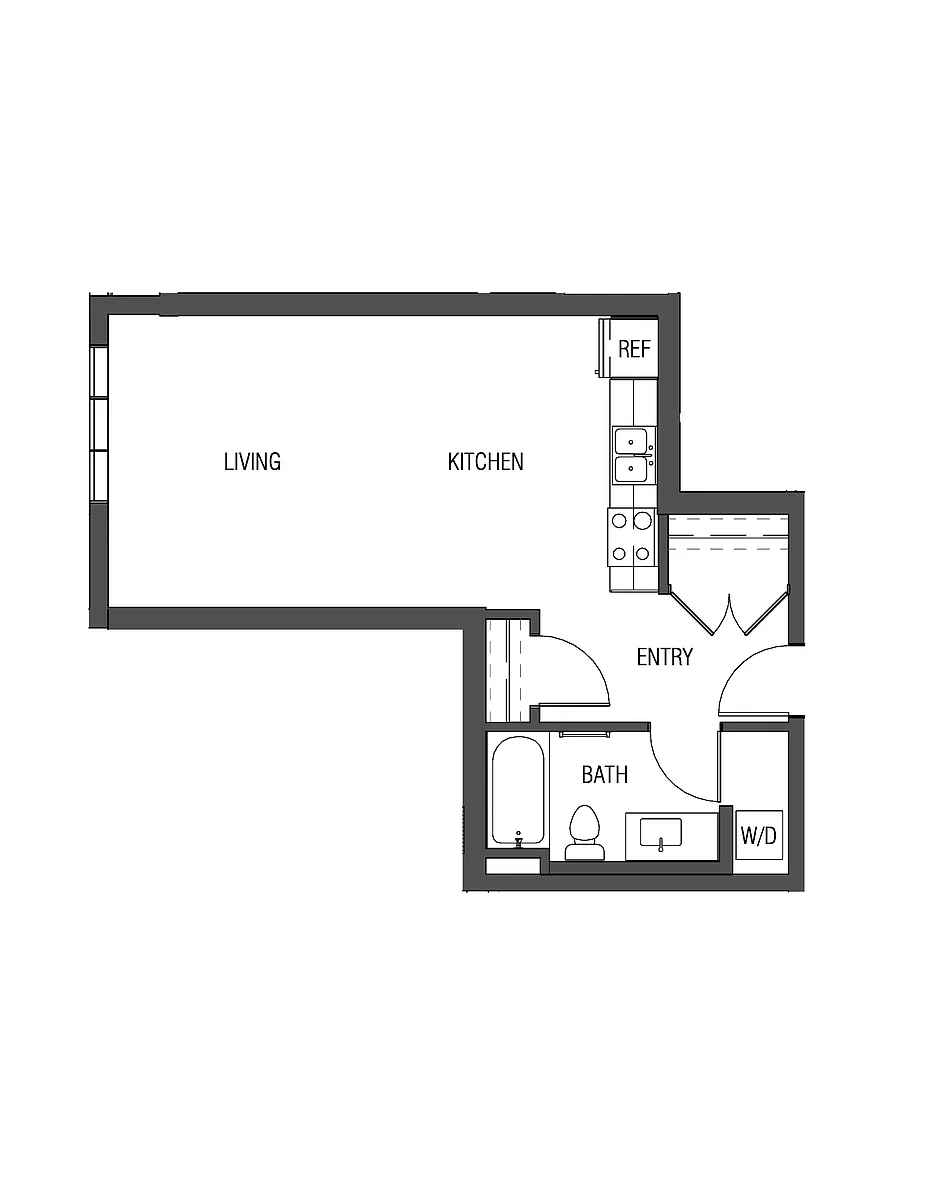 Floor plan Studio - S1