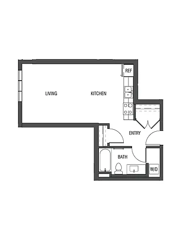 Floor plan Studio - S1