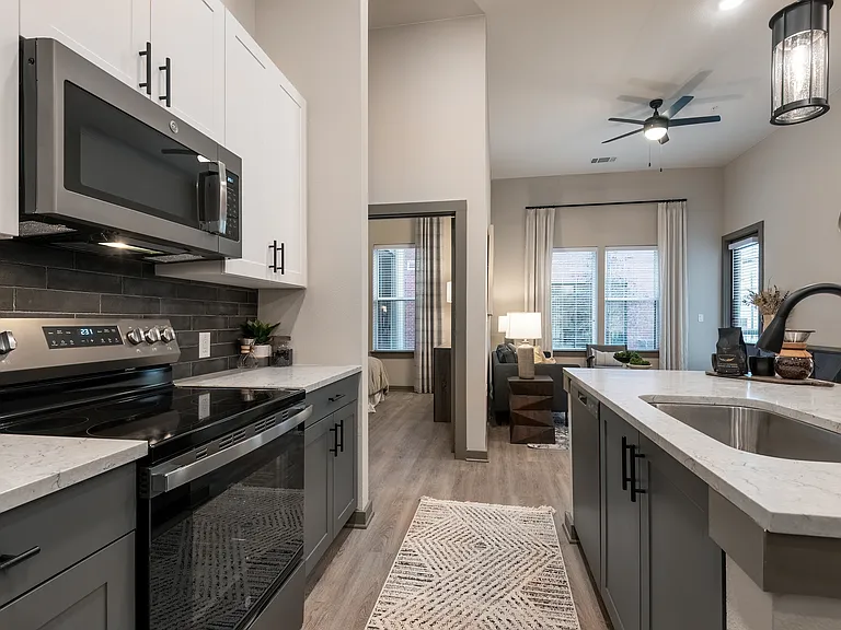 Modern Kitchen With Stainless Steel Appliances