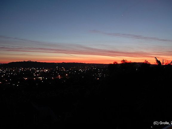 from deck towards sundown
