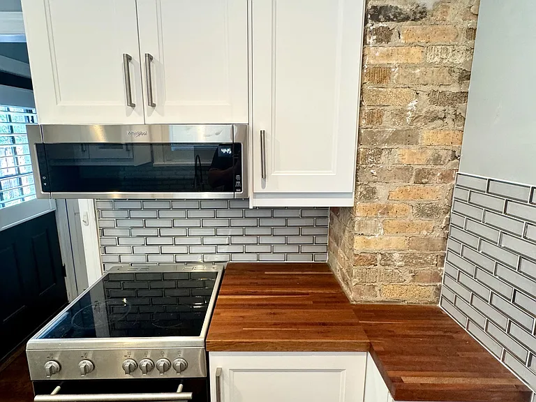 Completely renovated kitchen.