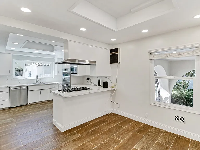 Dining space with kitchen