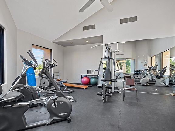 exercise room in clubhouse