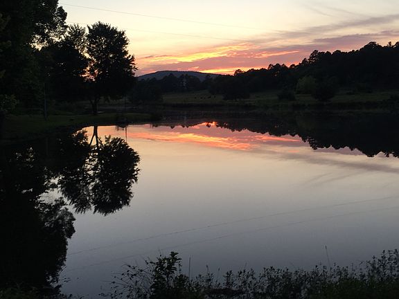 Sunset from the front porch 
