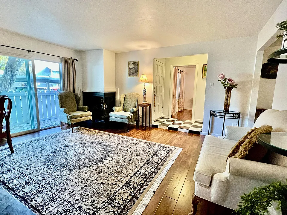 Living room with entrance view