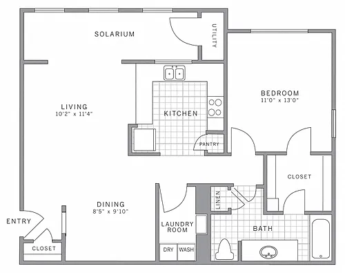 Floor plan A2 Solarium