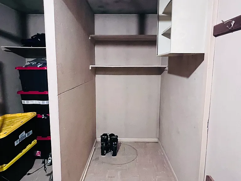 Storage room off of laundry area