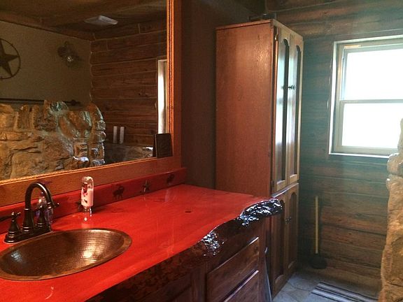 Rock shower bathroom