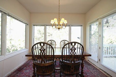 Kitchen has large dining nook with plenty of natural light!