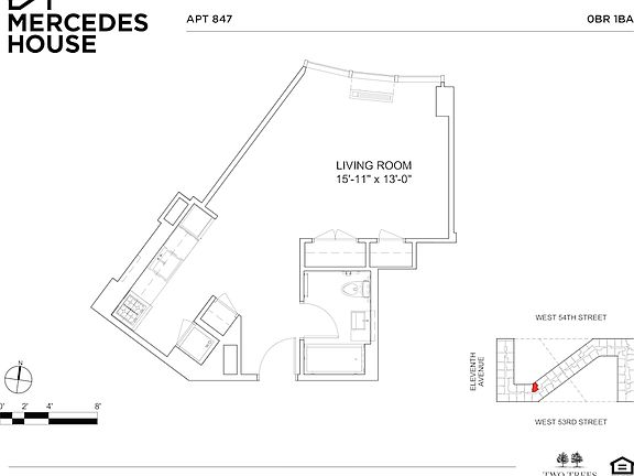 2nd image of 550 W 54th St #847
