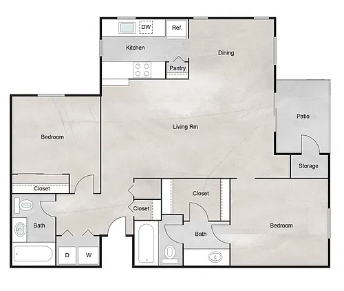 Floor plan Oxford (Plan L)