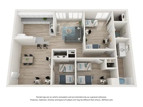 Floor plan Breakpointe 3x2