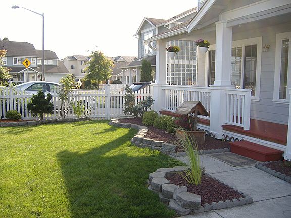 Landscaped front yard