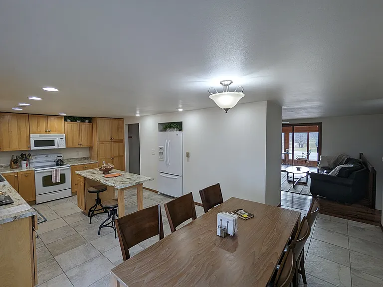 Kitchen into the Main Living Room