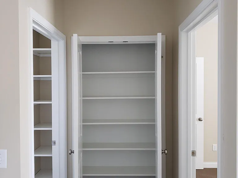 Storage Closet with Shelves